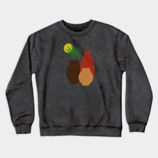 Boho Pots and Palm leaf Crewneck Sweatshirt